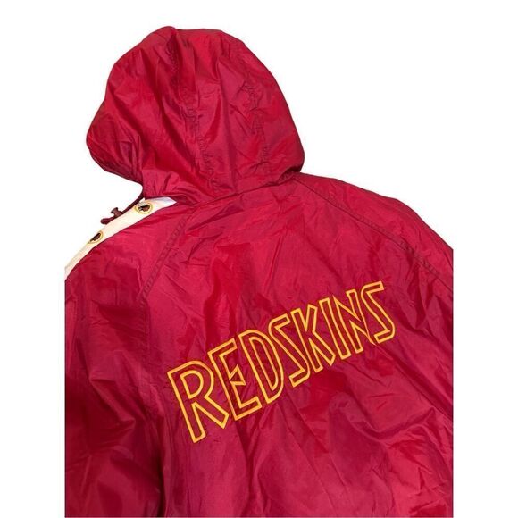 Game Day Mens NFL Washington Redskin Zip Hooded vintage  puffer coat Red Size XL - Picture 11 of 15
